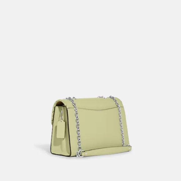 Coach Lane Shoulder Bag with Whipstitch - Pale Lime - Picture 2 of 5